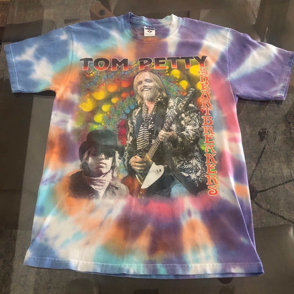 Vintage Tom Petty and the Heartbreakers/ Black Crows Tie Dye Unisex Tee